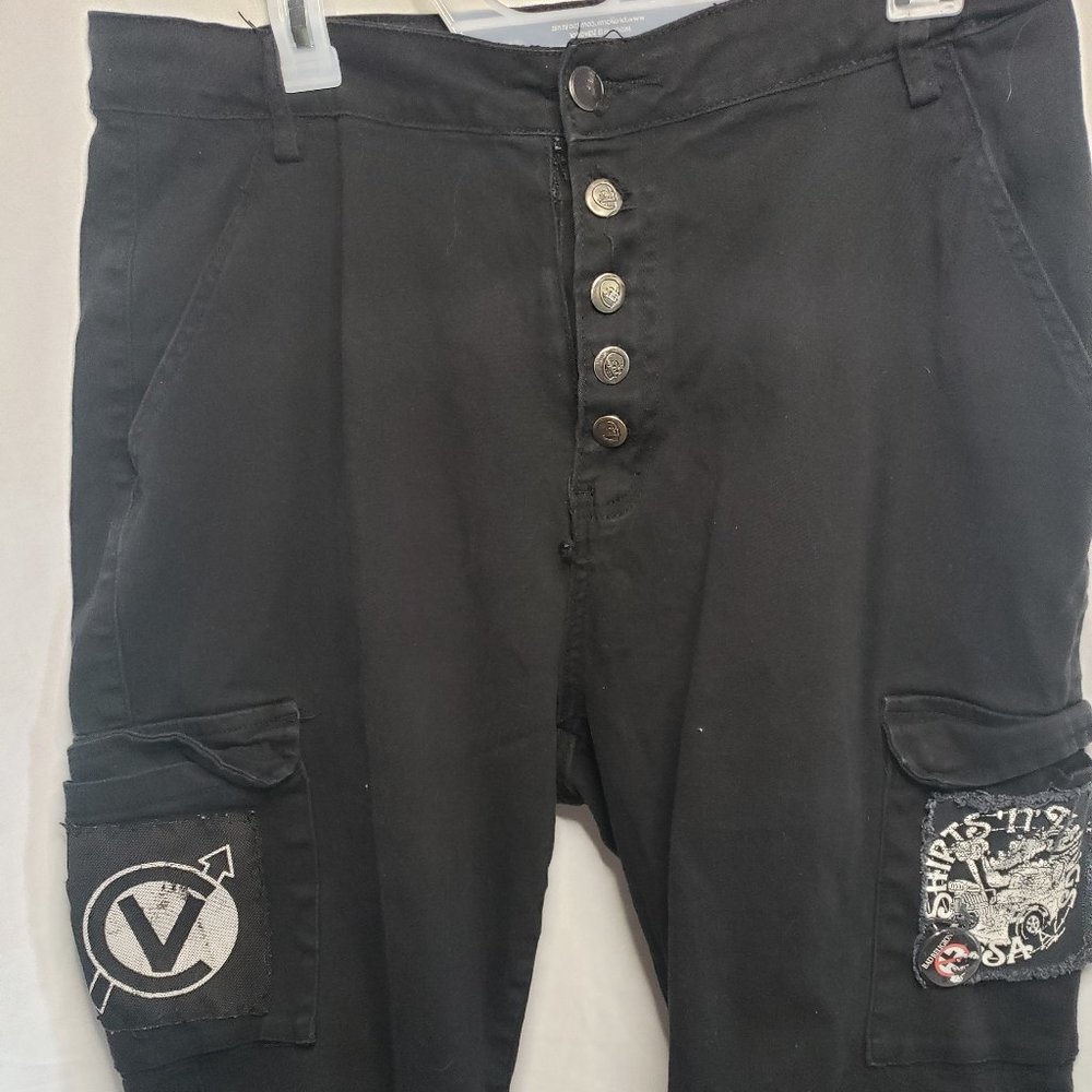 American Bazi Black Cuffed Pants (Size 34)